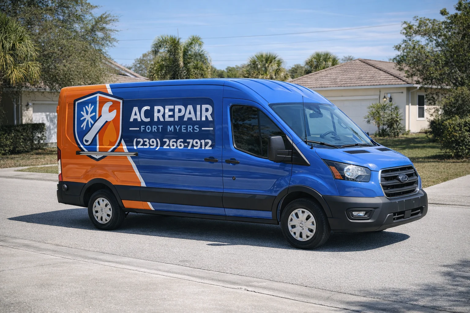AC Repair Fort Myers - Branded Van 1